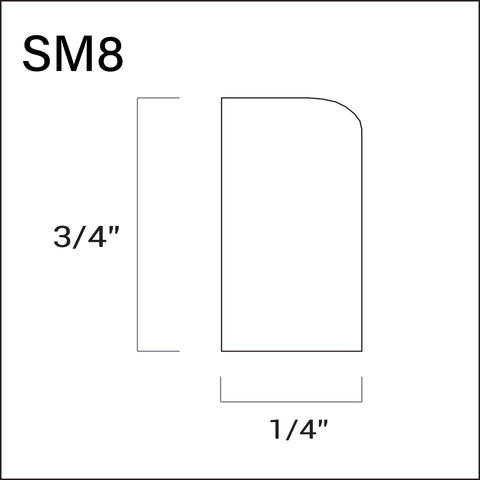 Scribe Molding 8'